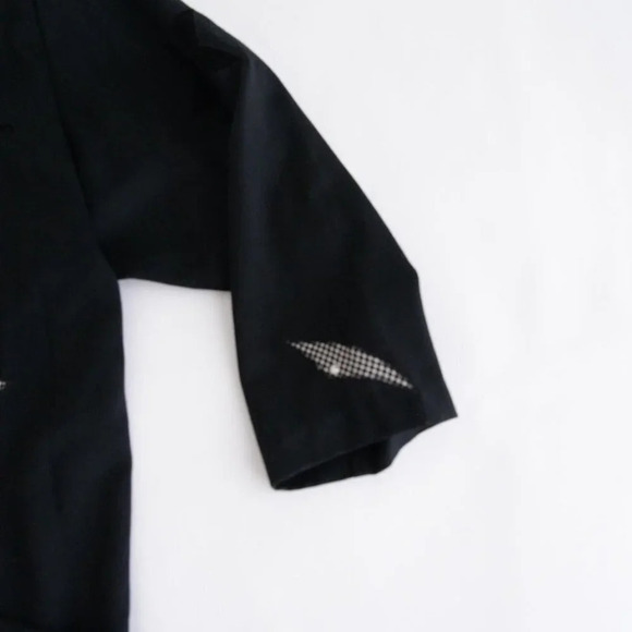 Vintage Eric Ryan Black "Stars & Bolt" Design Open Face Blazer - Picture 5 of 13